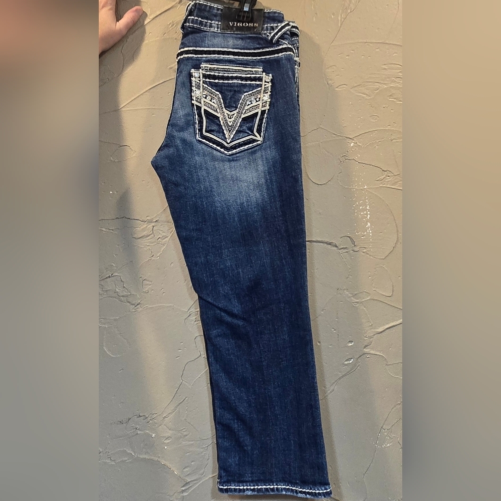 💥Vigoss Women's Dark Blue Cropped Jeans - Picture 5 of 7